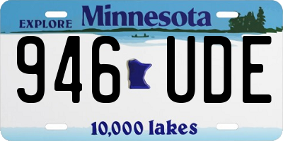 MN license plate 946UDE