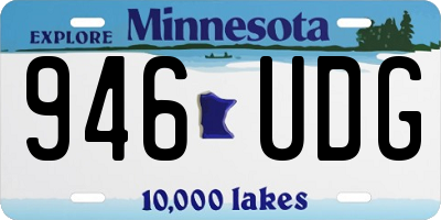 MN license plate 946UDG