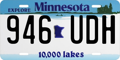 MN license plate 946UDH