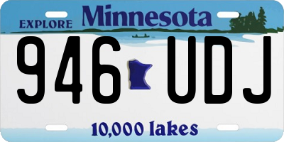 MN license plate 946UDJ