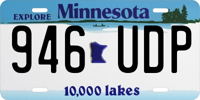 MN license plate 946UDP