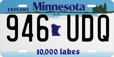 MN license plate 946UDQ
