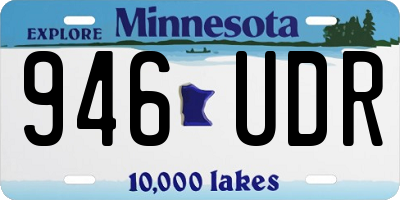 MN license plate 946UDR