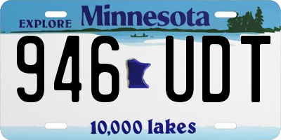 MN license plate 946UDT