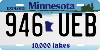 MN license plate 946UEB
