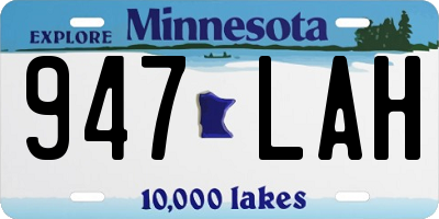 MN license plate 947LAH