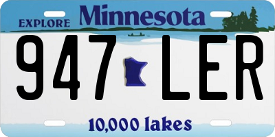 MN license plate 947LER