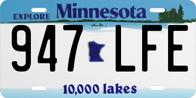 MN license plate 947LFE