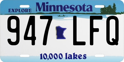 MN license plate 947LFQ