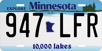 MN license plate 947LFR