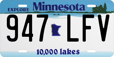 MN license plate 947LFV