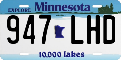 MN license plate 947LHD