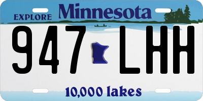 MN license plate 947LHH