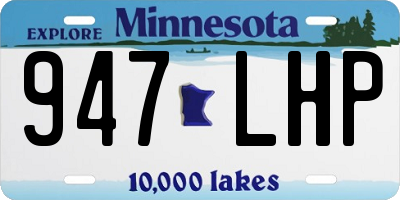 MN license plate 947LHP