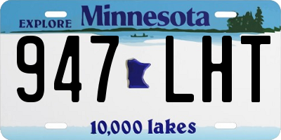 MN license plate 947LHT