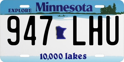 MN license plate 947LHU