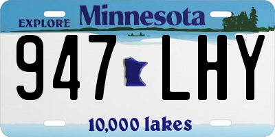 MN license plate 947LHY