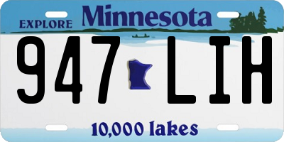 MN license plate 947LIH