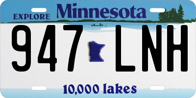 MN license plate 947LNH
