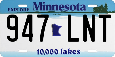 MN license plate 947LNT