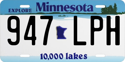 MN license plate 947LPH