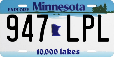 MN license plate 947LPL
