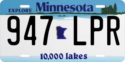 MN license plate 947LPR