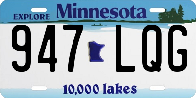 MN license plate 947LQG