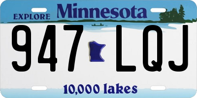 MN license plate 947LQJ