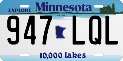 MN license plate 947LQL