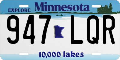 MN license plate 947LQR