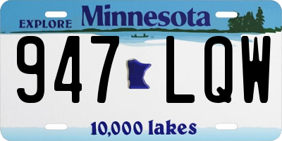 MN license plate 947LQW