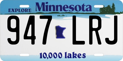 MN license plate 947LRJ