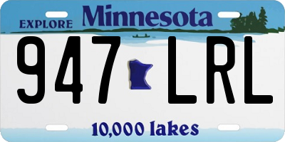 MN license plate 947LRL