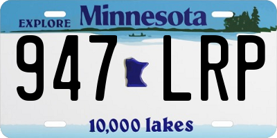 MN license plate 947LRP