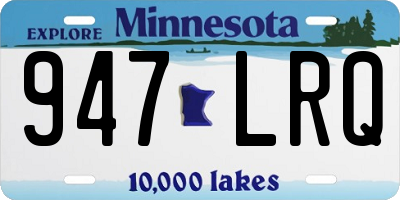 MN license plate 947LRQ