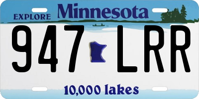 MN license plate 947LRR