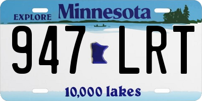 MN license plate 947LRT