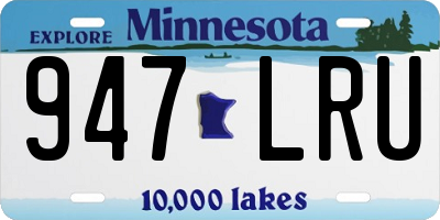 MN license plate 947LRU