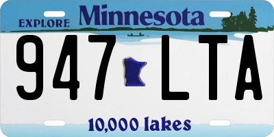 MN license plate 947LTA