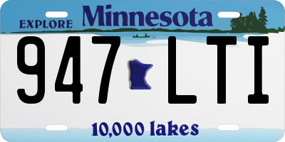 MN license plate 947LTI