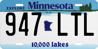 MN license plate 947LTL