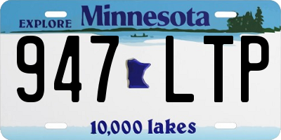 MN license plate 947LTP