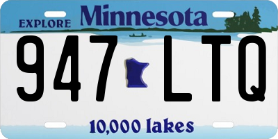MN license plate 947LTQ