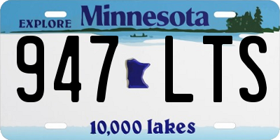 MN license plate 947LTS