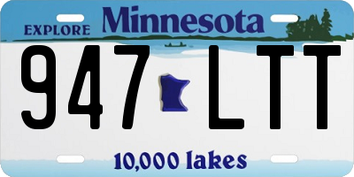 MN license plate 947LTT