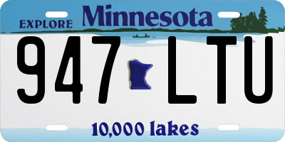 MN license plate 947LTU