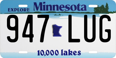 MN license plate 947LUG