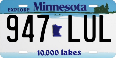 MN license plate 947LUL