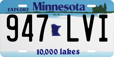 MN license plate 947LVI